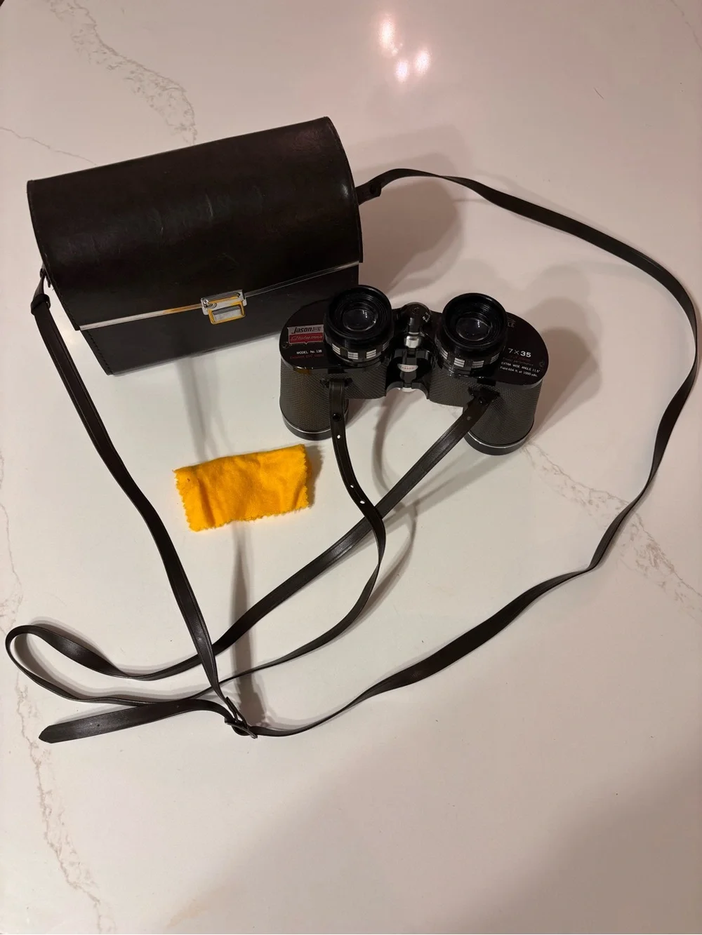 Vintage Jason Statesman Model 138 7x35 Extra Wide Angle Binoculars w Case